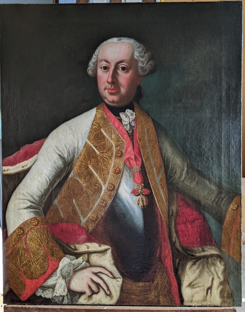 Portrait de Joseph II,empereur et frère de Marie Antoinette, après restauration