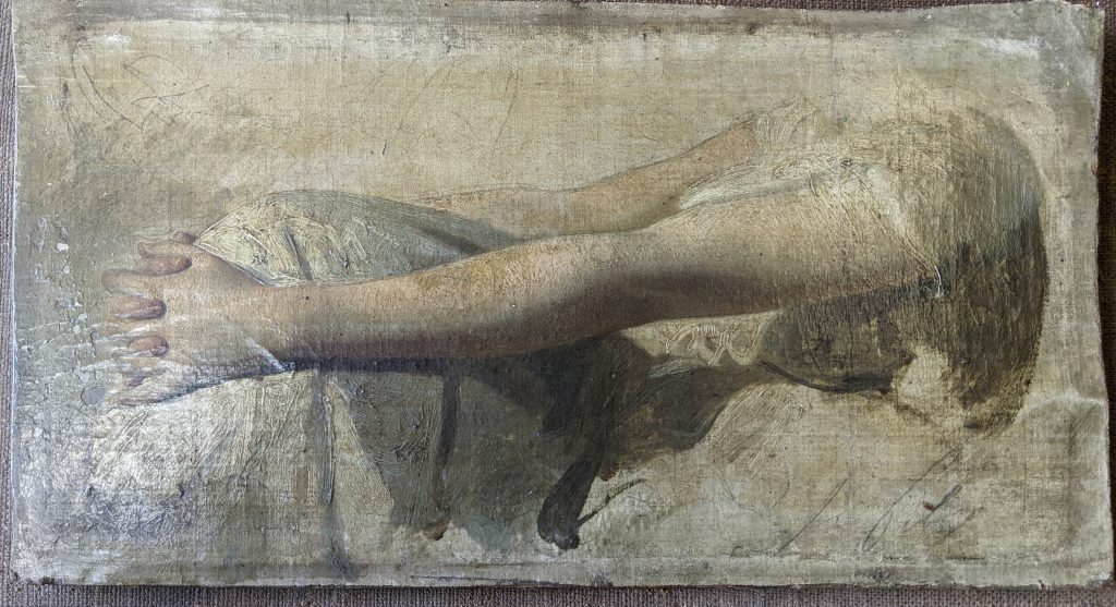 Esquisse d'Isidore Pils, avant restauration